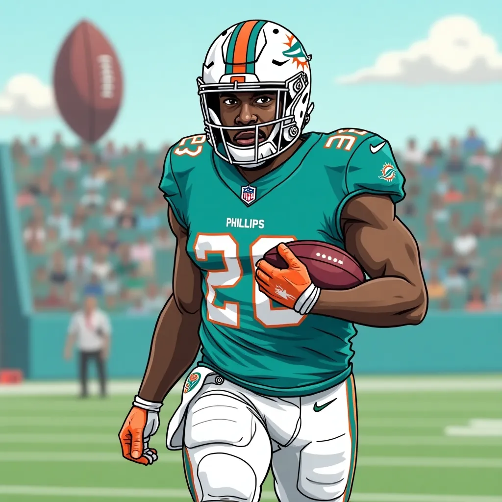 **FUCKING SHITSHOW: Dolphins Linebacker Phillips Exits Game with Knee Injury**